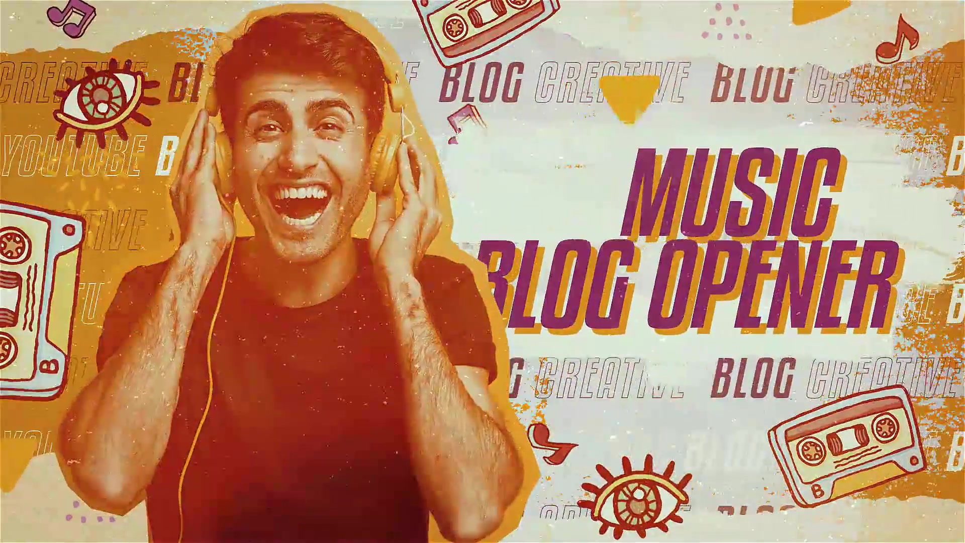 Music Youtube Blog Opener Videohive 37063589 After Effects Image 2