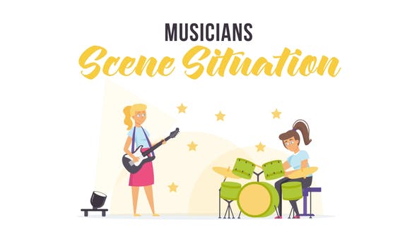Musicians Scene Situation - 28255909 Videohive Download