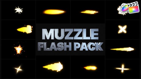 Muzzle Flash Pack 02 | FCPX - Videohive Download 33060868