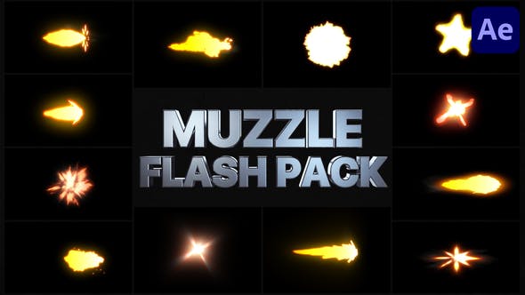 Muzzle Flash Pack 03 | After Effects - Videohive Download 31835571