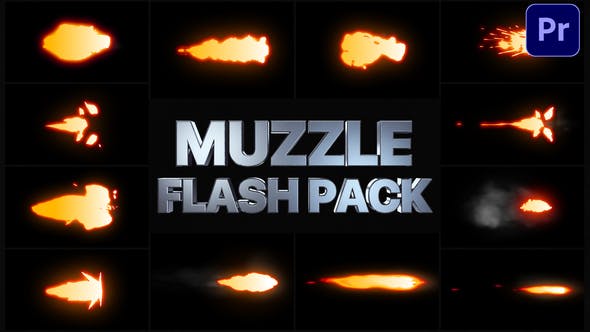 Muzzle Flash Pack | Premiere Pro MOGRT - 29238154 Download Videohive