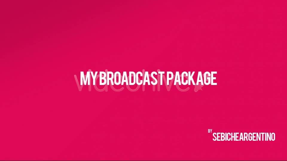 My Broadcast Package - Download Videohive 5301372