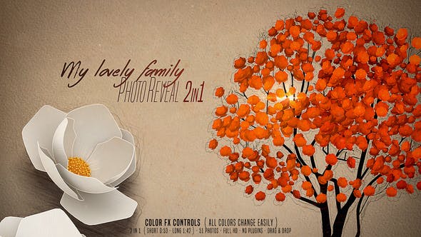 My Lovely Family Photo Reveal 2 In 1 - Videohive Download 30709467