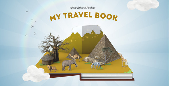 My travel book. After Effects Project путешествия. Book of Travels.