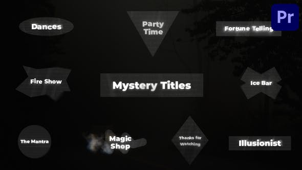 Mystery Titles for Premiere Pro - Download 38854439 Videohive