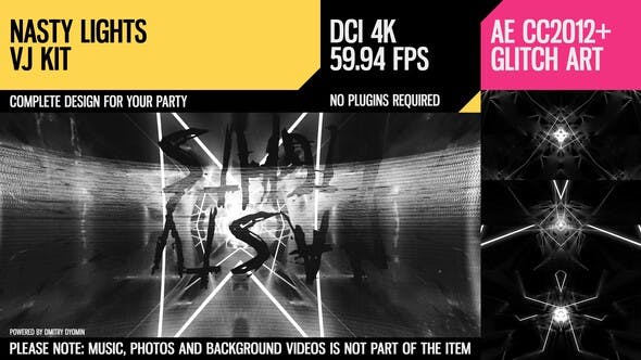 Nasty Lights (VJ Kit) - 25167067 Videohive Download