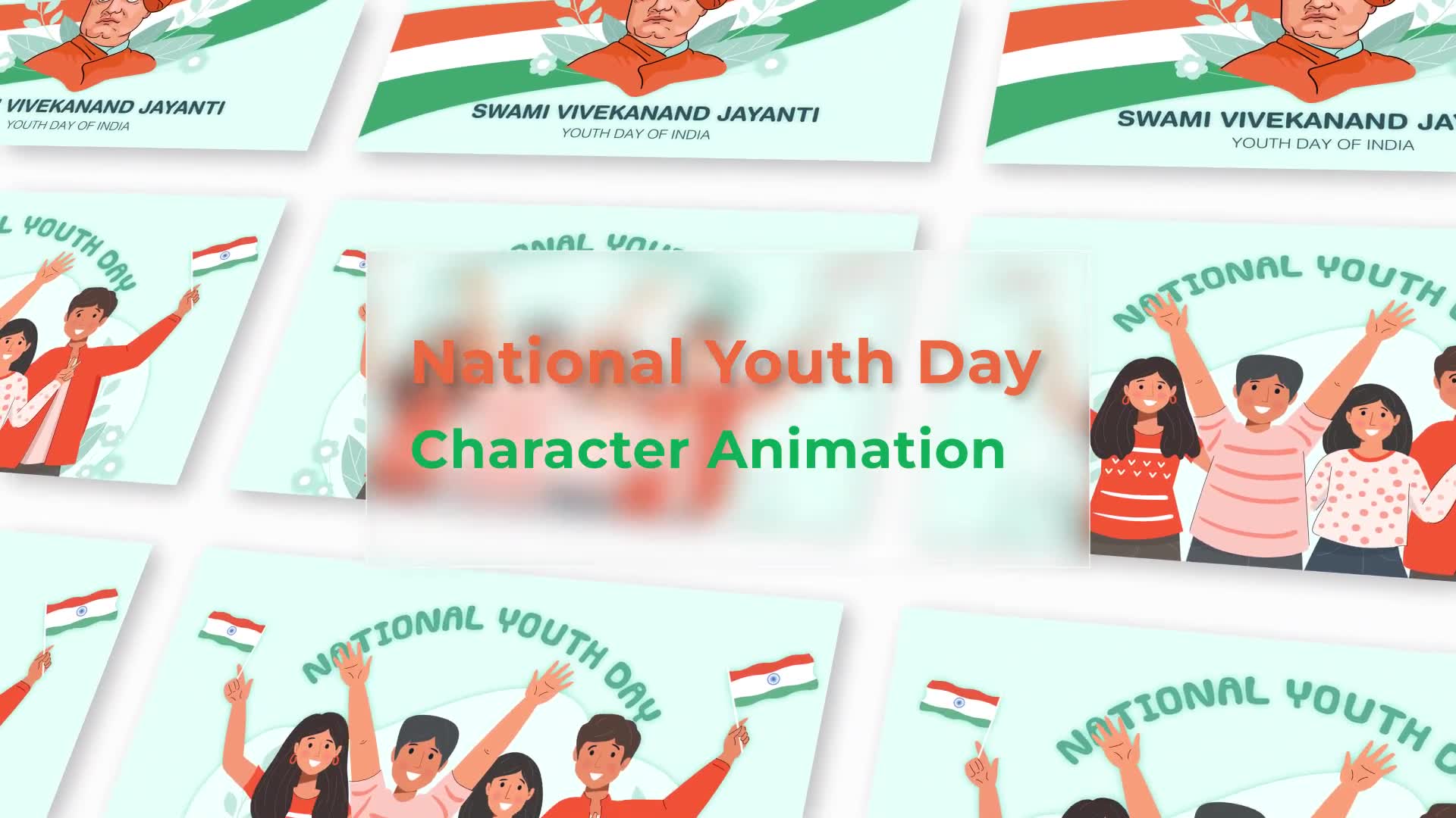 National Youth Day Explainer Animation Scene Videohive 38195692 After Effects Image 2