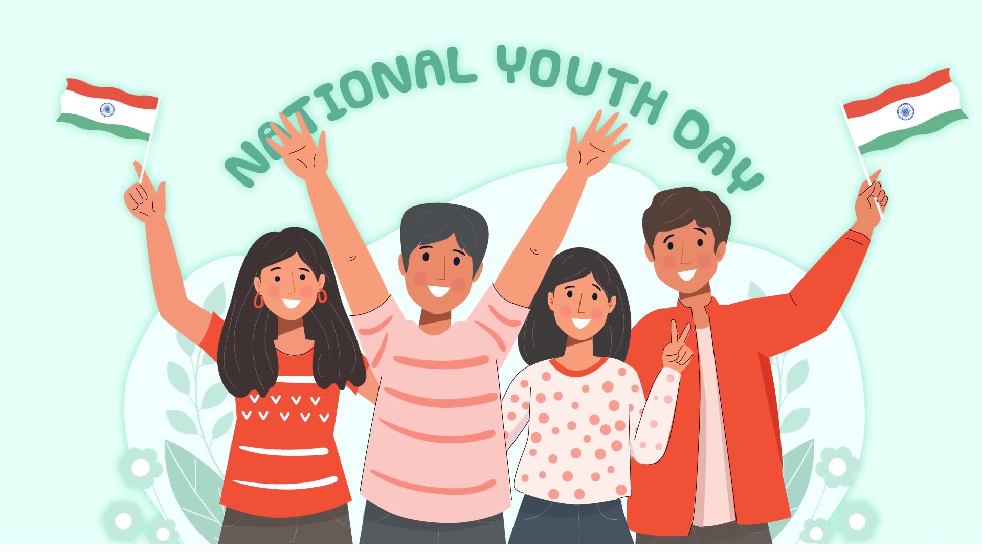 National Youth Day Explainer Animation Scene Videohive 38195692 After Effects Image 3
