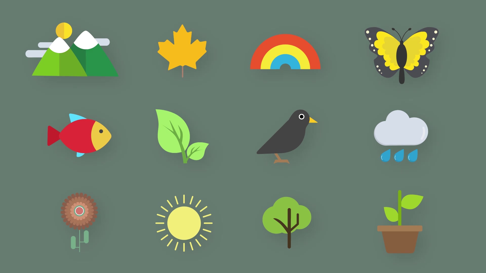 Nature Animated Icons Videohive 33560467 After Effects Image 12