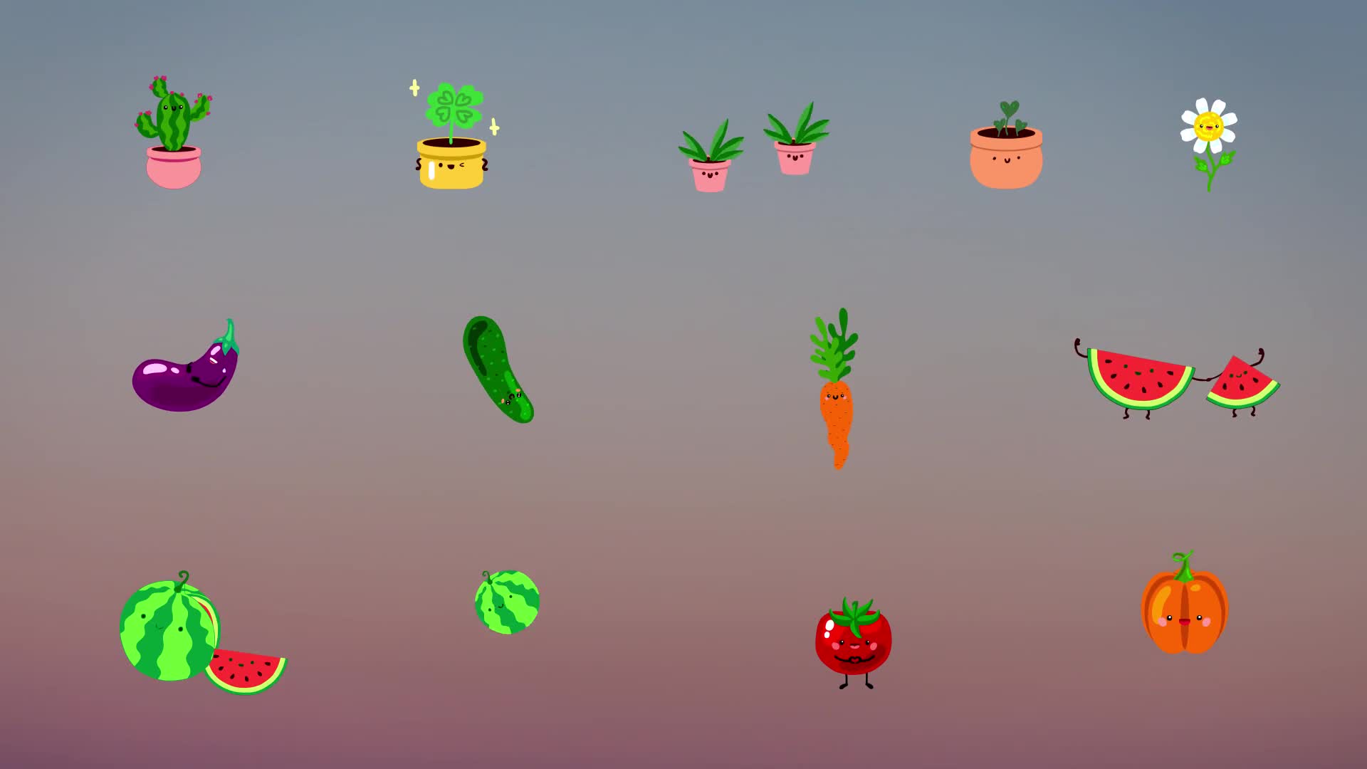 Nature Emoji Stickers Animations | After Effects Videohive 33597960 After Effects Image 1