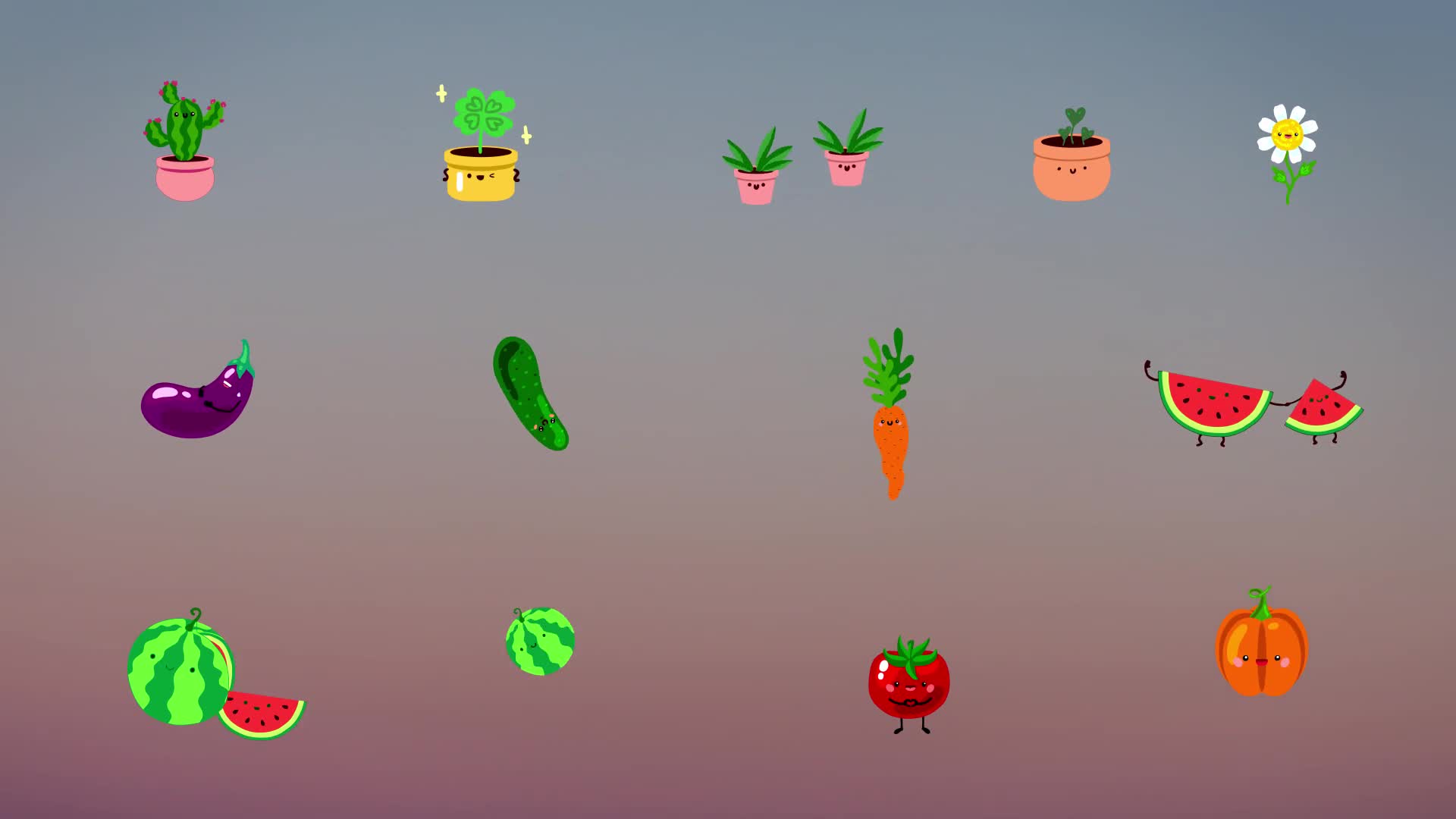 Nature Emoji Stickers Animations | FCPX Videohive 34441635 Apple Motion Image 1
