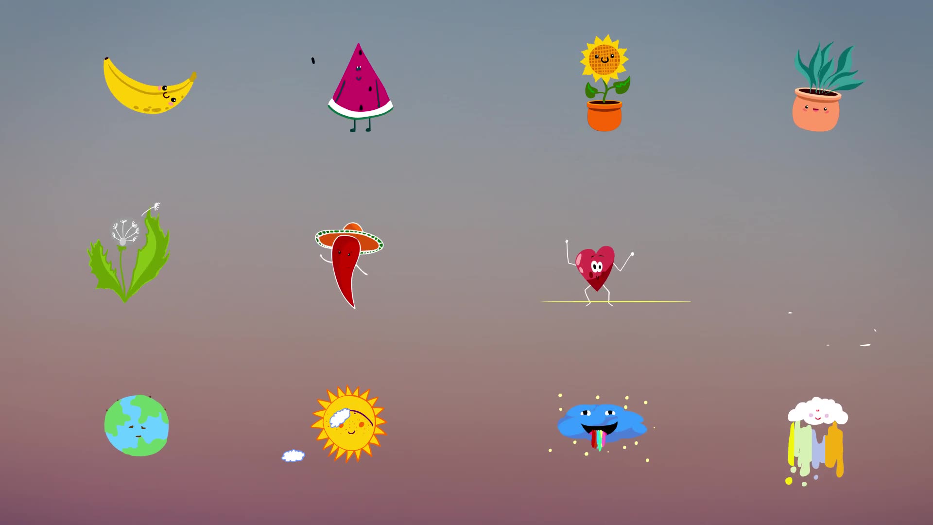 Nature Emoji Stickers Animations | FCPX Videohive 34441635 Apple Motion Image 2