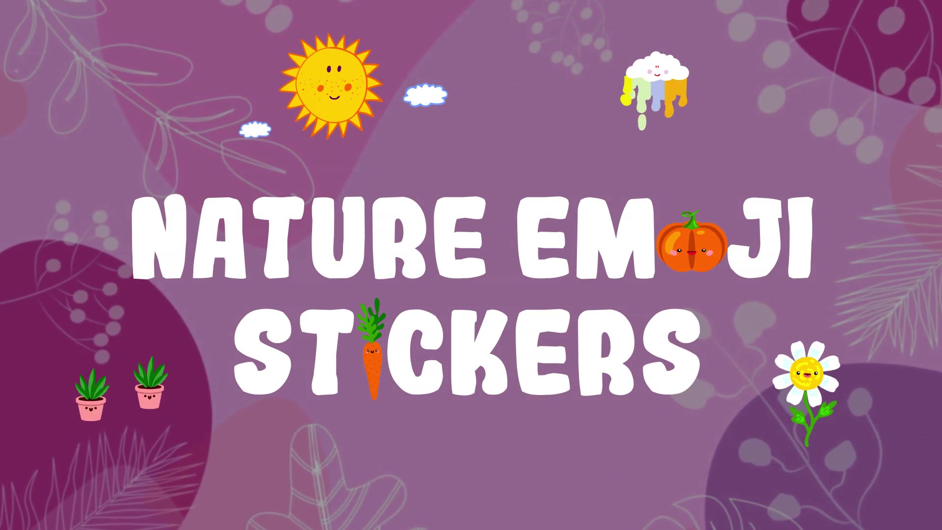 Nature Emoji Stickers Animations | FCPX Videohive 34441635 Apple Motion Image 3