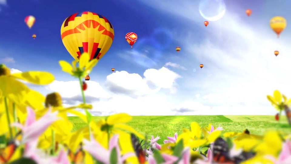 Nature Logo Reveal (Air Balloons) Videohive 3820426 After Effects Image 3