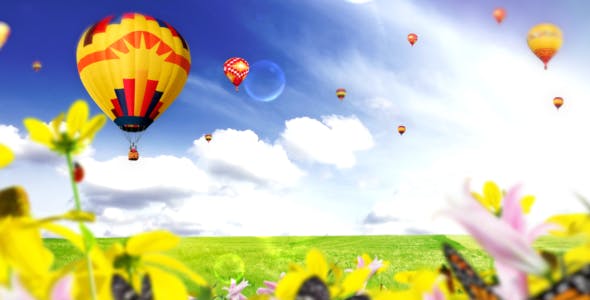 Nature Logo Reveal (Air Balloons) - Download Videohive 3820426