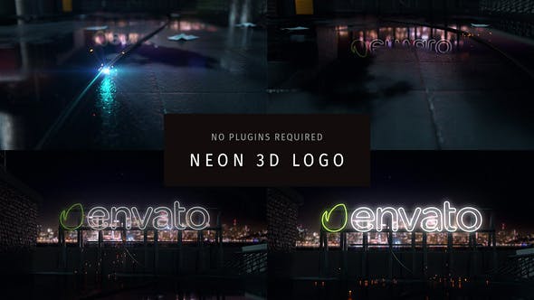 Neon 3D Logo - Download 32883643 Videohive