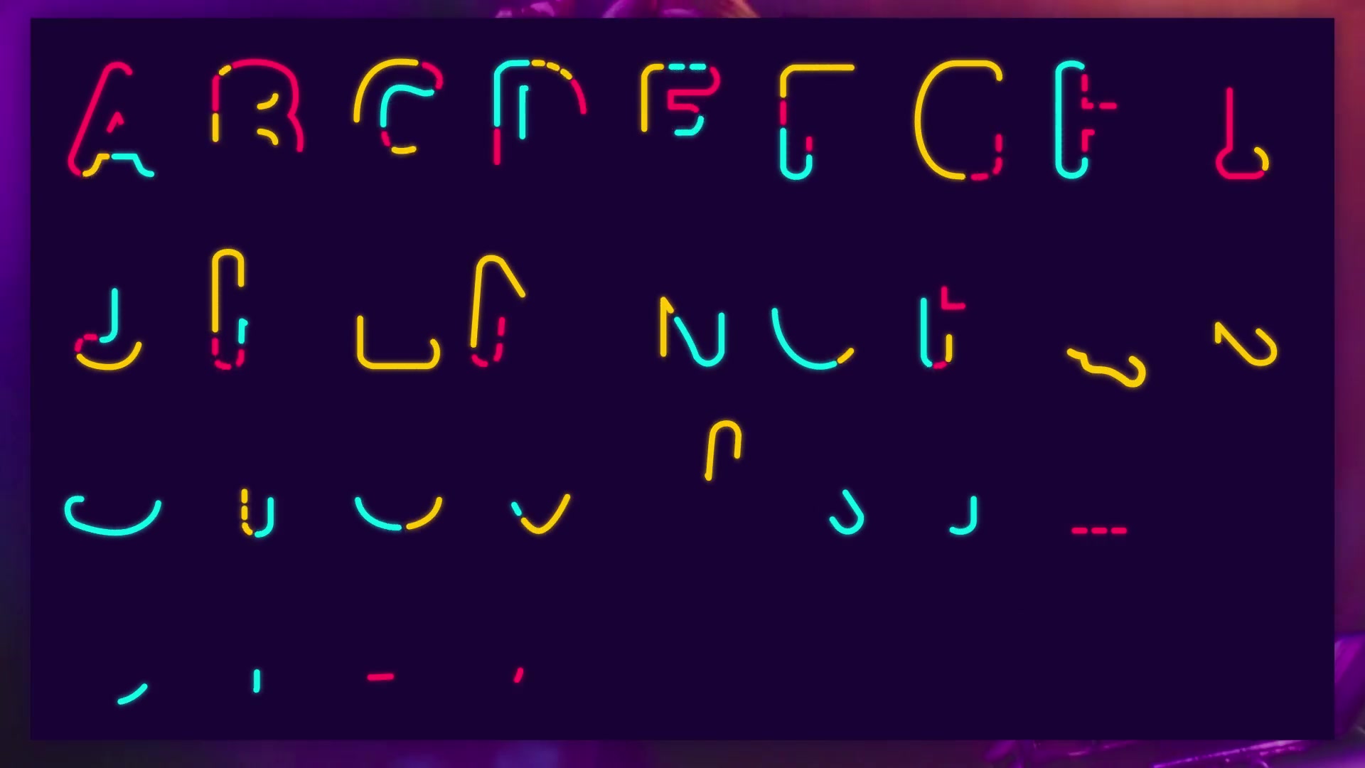 Neon Alphabet - Download Videohive 20933440