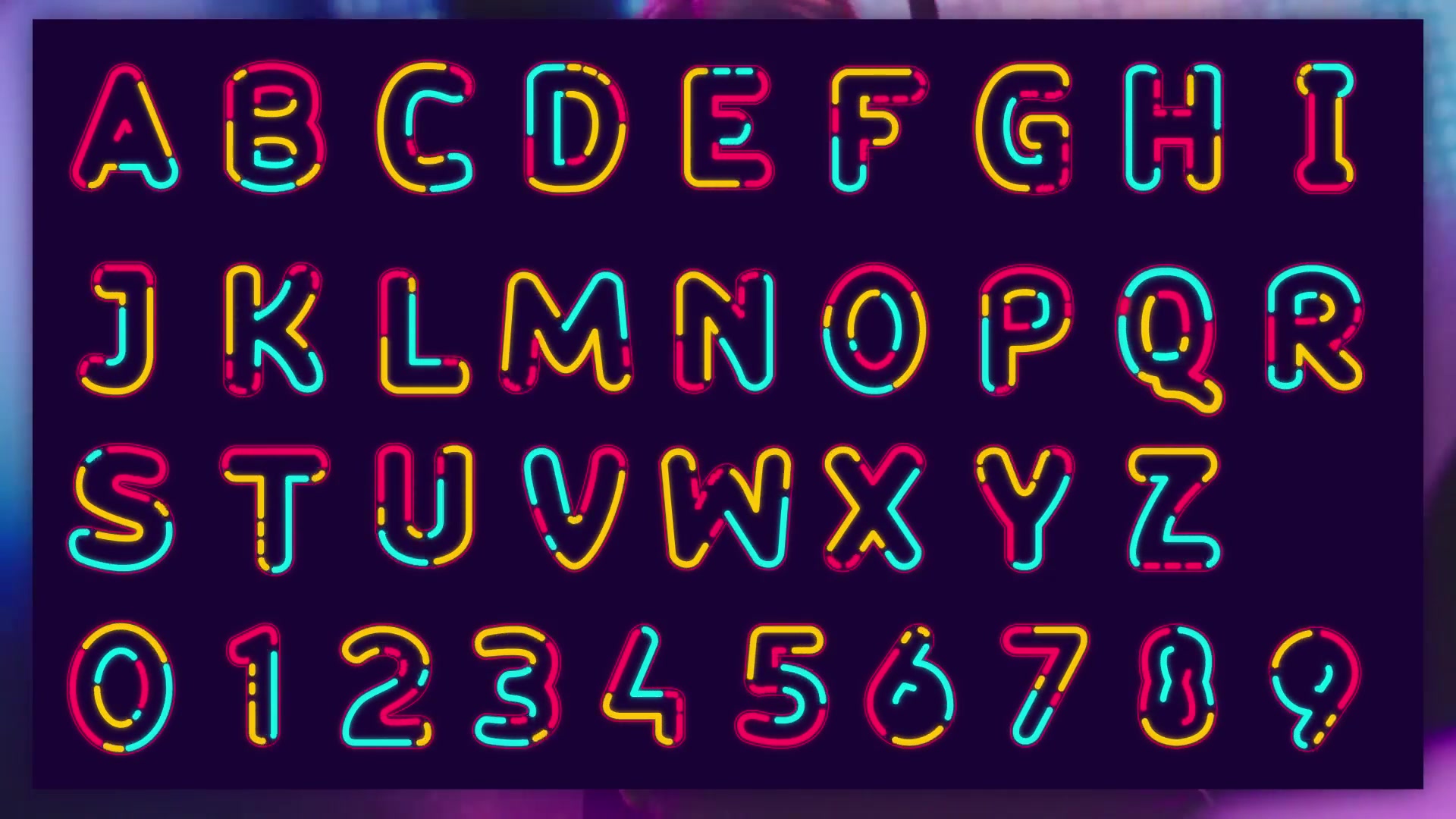 Neon Alphabet - Download Videohive 20933440