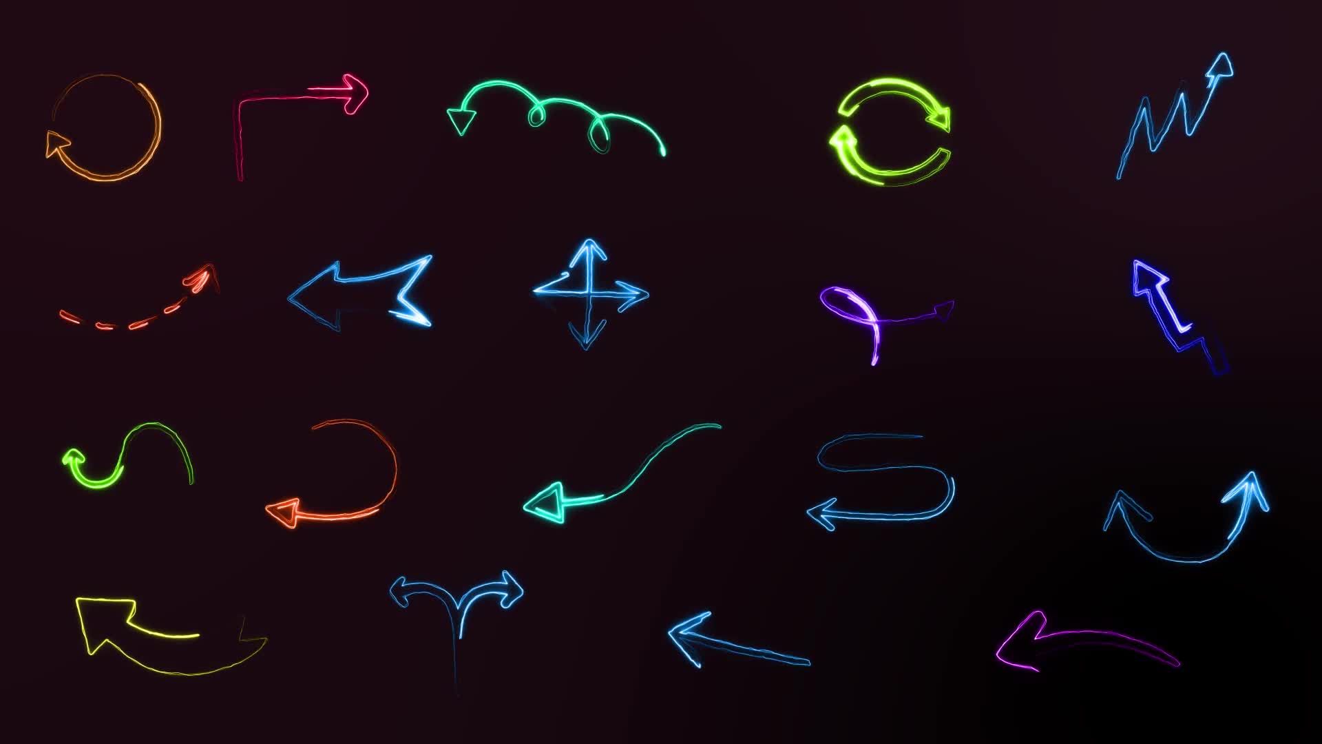 Neon Arrow Pack Videohive 37368699 After Effects Image 2