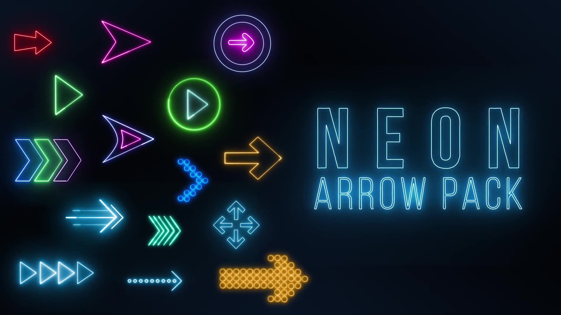 Neon Arrow Pack Videohive 33444152 Premiere Pro Image 2