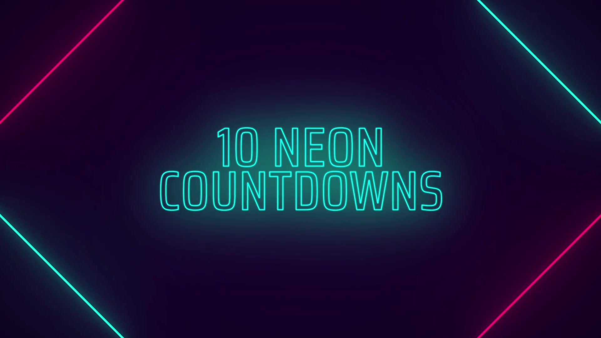 Neon Countdowns Videohive 37321393 After Effects Image 4