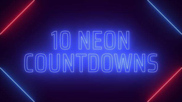 Neon Countdowns - 37321393 Download Videohive