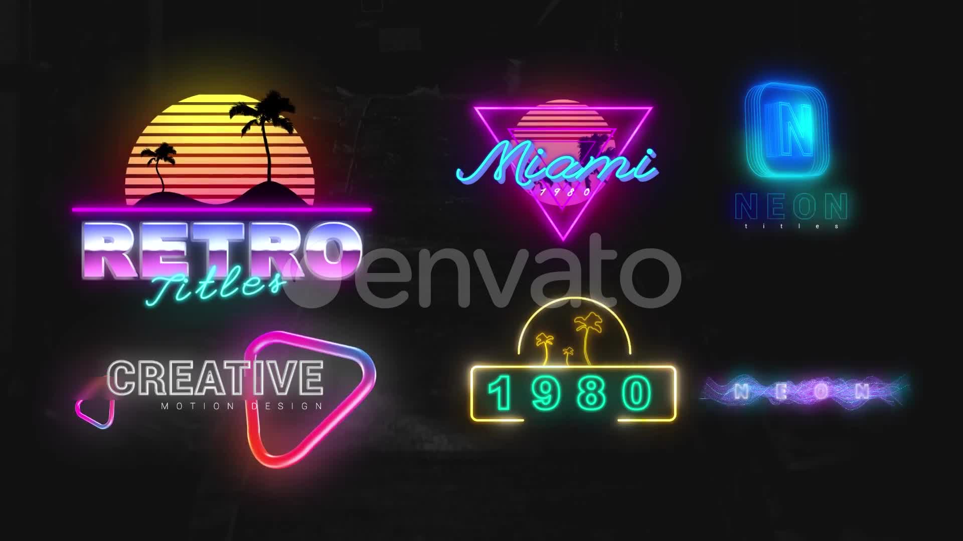 Neon Creative Titles Videohive 33366057 After Effects Image 1