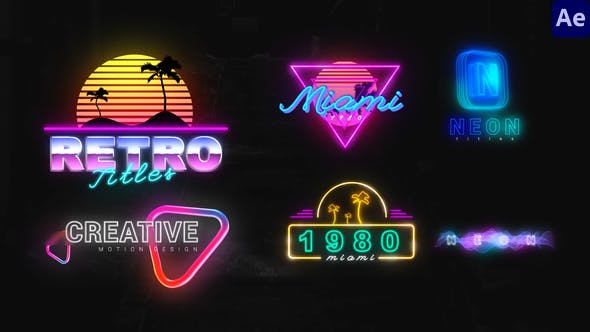 Neon Creative Titles - Download Videohive 33366057