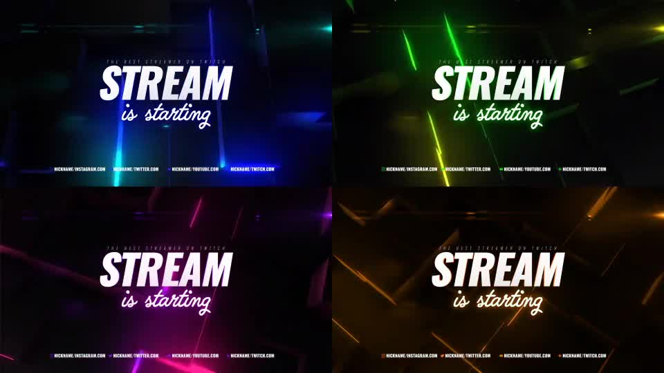 Neon Cube Stream Package Videohive 33310818 After Effects Image 1