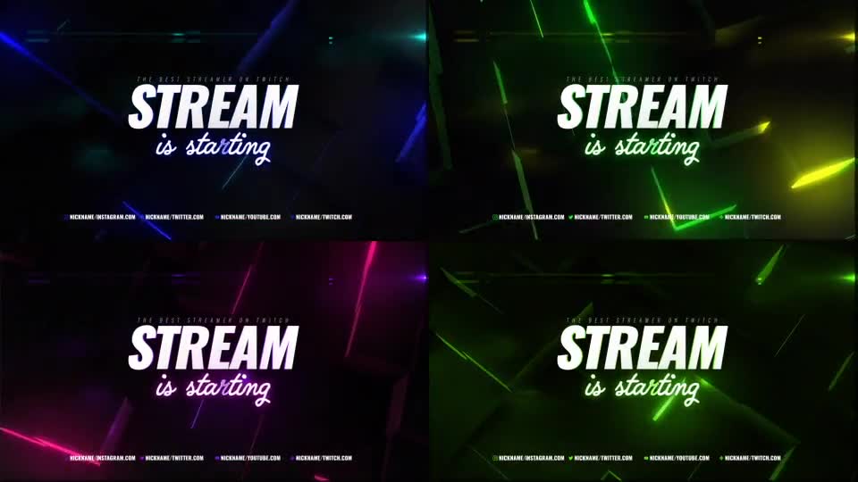 Neon Cube Stream Package 33310818 Videohive Download Rapid After Effects