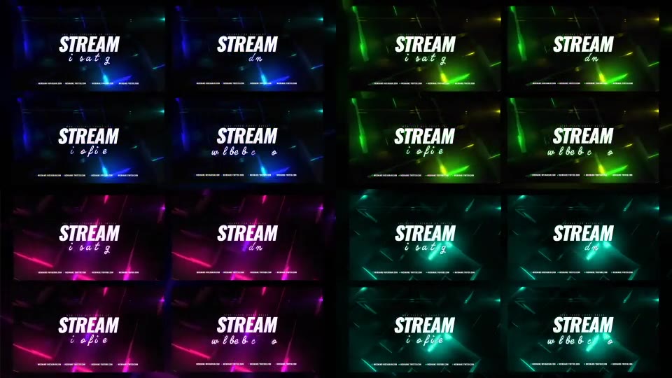 Neon Cube Stream Package Videohive 33310818 After Effects Image 3