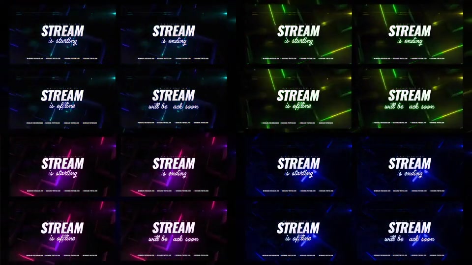 Neon Cube Stream Package Videohive 33310818 After Effects Image 4
