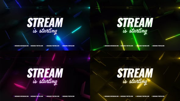 Neon Cube Stream Package - Download 33310818 Videohive