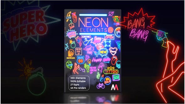 Neon Elements - 26627397 Videohive Download