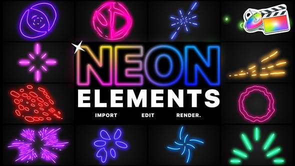 Neon Elements | FCPX - 24582153 Download Videohive