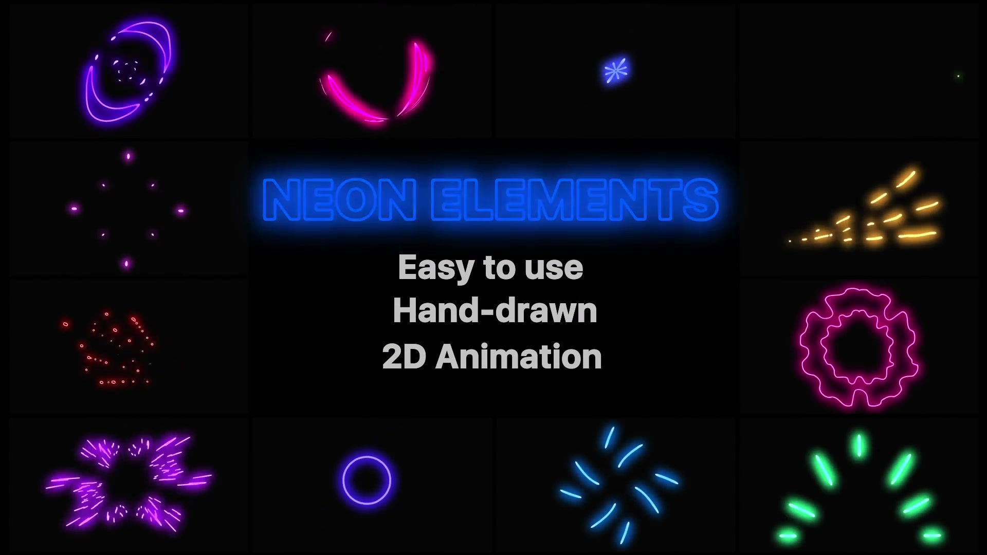 Neon Elements Pack | DaVinci Resolve Videohive 32794207 DaVinci Resolve Image 4