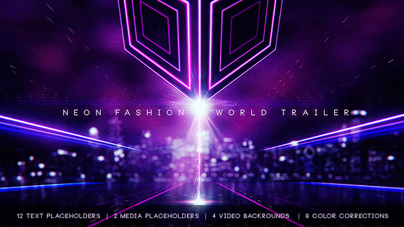 Neon Fashion World Trailer - Download Videohive 12519578