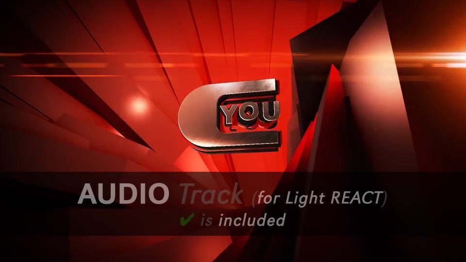 Neon Glass Audio React Logo - Download Videohive 19640892