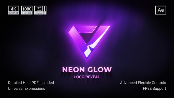 Neon Glow Logo Reveal - Download Videohive 34059349