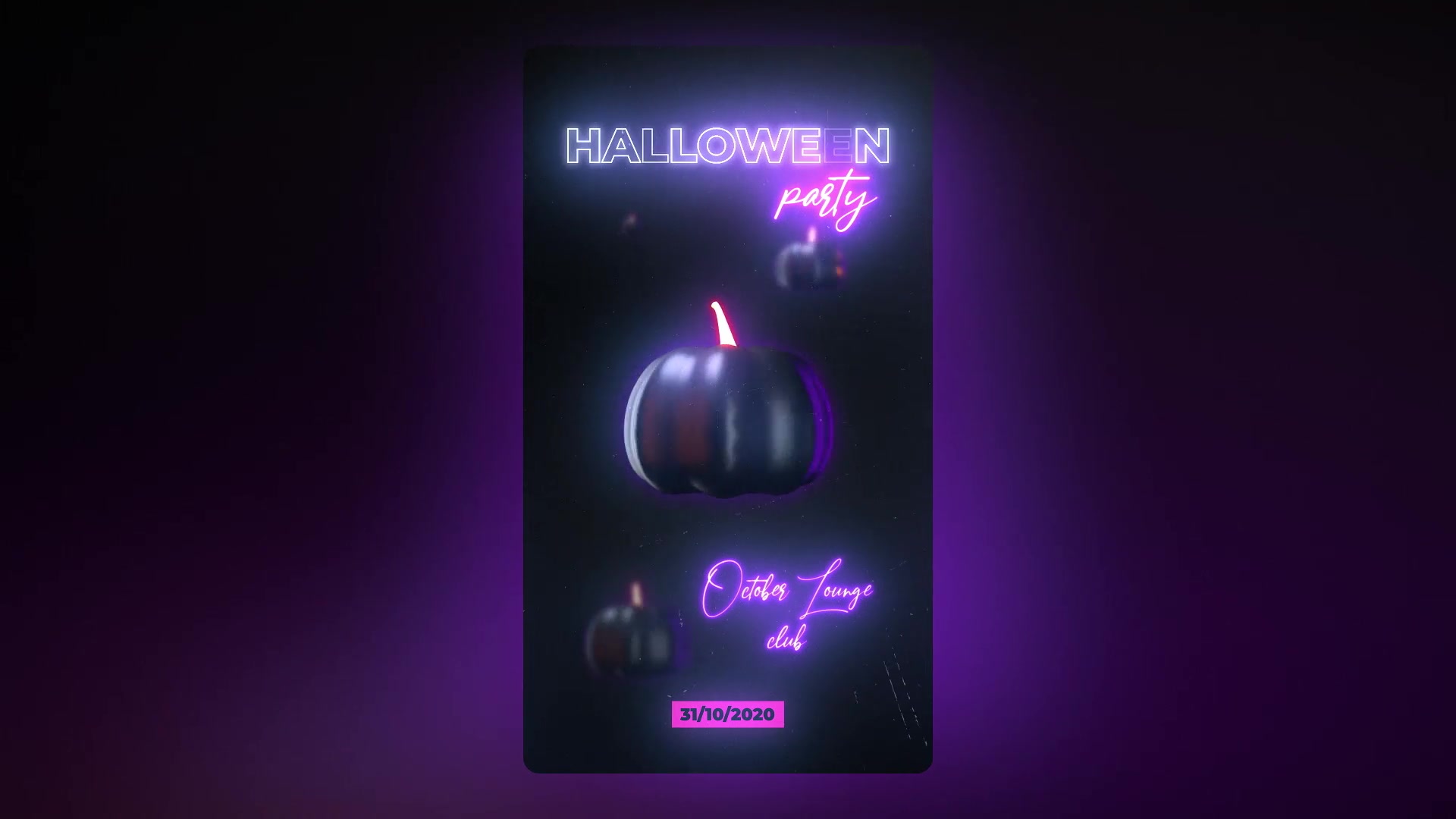 Neon Halloween Stories Videohive 28972637 After Effects Image 8