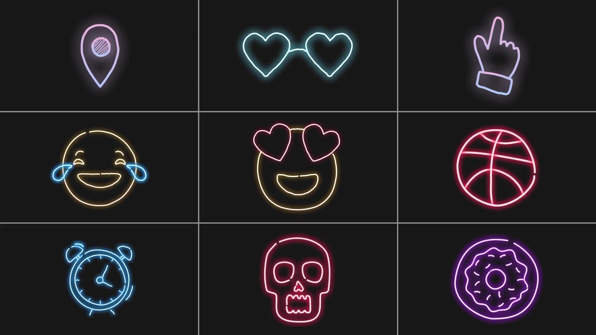 Neon Icons for After Effects Videohive 36312671 After Effects Image 7