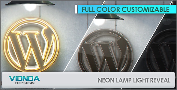 Neon Lamp Light Reveal - Download Videohive 6485949