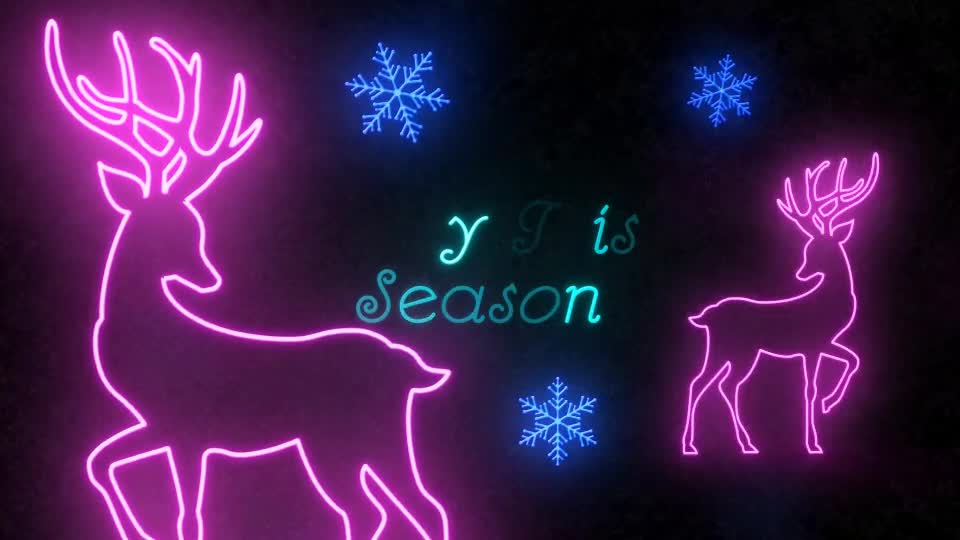 Neon Light Christmas - Download Videohive 22892071