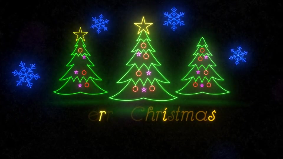 Neon Light Christmas - Download Videohive 22892071