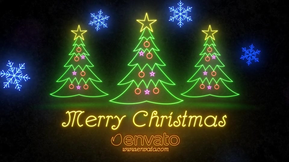 Neon Light Christmas - Download Videohive 22892071