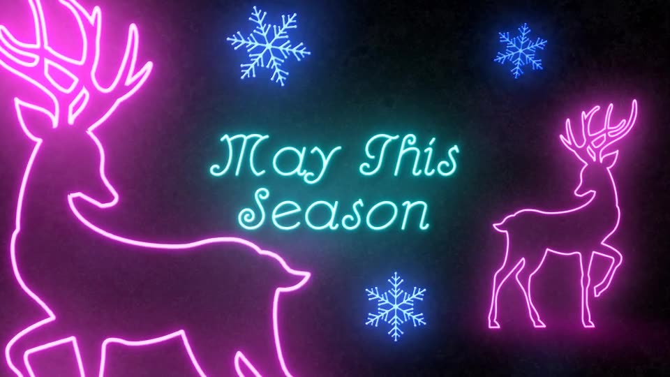 Neon Light Christmas - Download Videohive 22892071