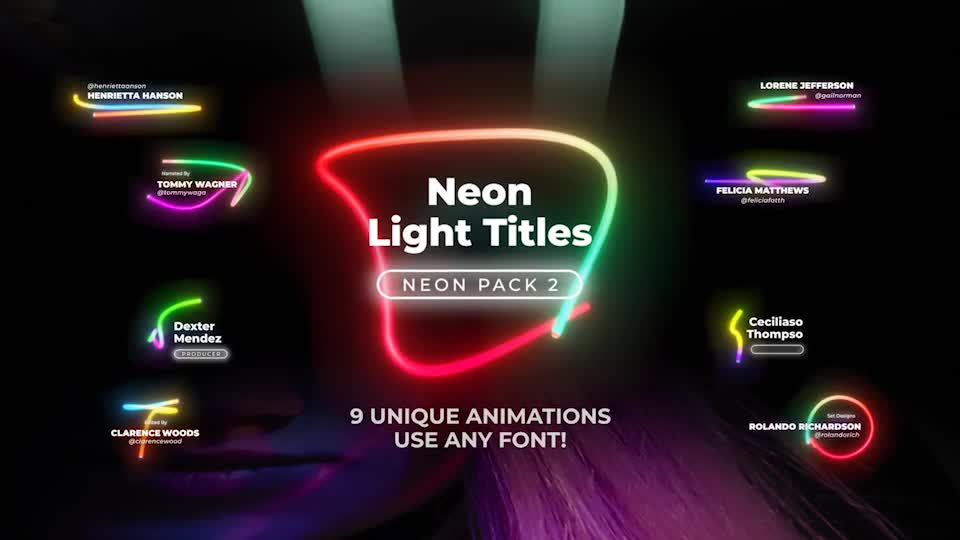 Neon Light Lower Thirds 2 Videohive 26297236 After Effects Image 1