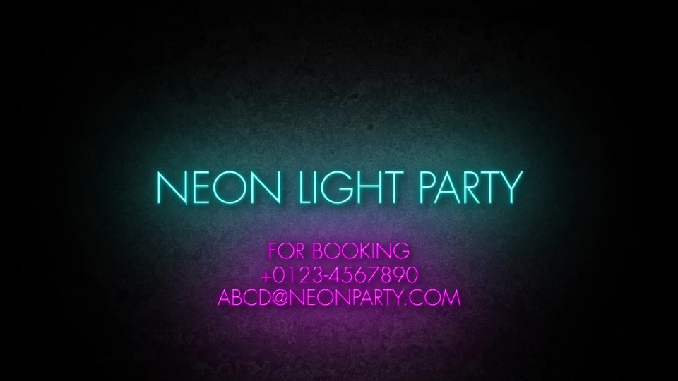 Neon Light Party - Download Videohive 22785027