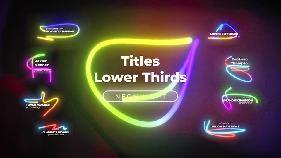 Neon Light Titles 3 Videohive 26314585 Apple Motion Image 1