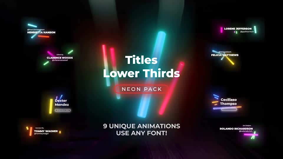 Neon Light Titles 5 Videohive 26317715 After Effects Image 1